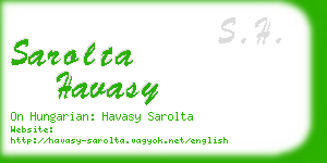 sarolta havasy business card